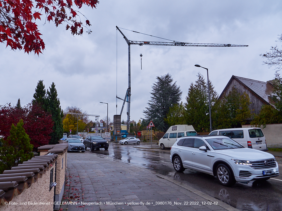 22.11.2022 - Neubau eines Mehrfamilienhause in der Niederalmstraße 16 in Neuperlach-Trudering